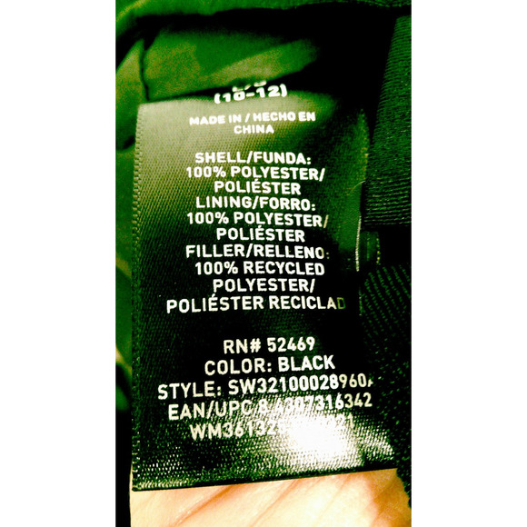 Swiss Tech Youth Boys Girls Ski Snow Pant size 10-12 Large Insulated Black - Picture 5 of 5